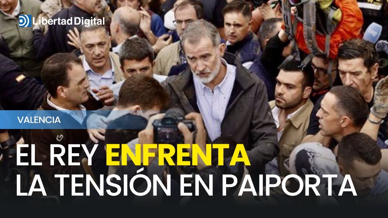 Así se enfrentó el Rey a los momentos de más tensión en Paiporta