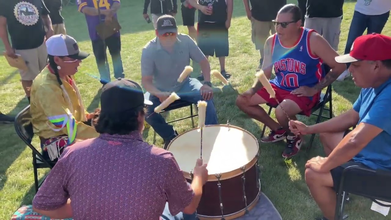 The Descendants - 5 Man Bass Drum Special @ Obaashiing Powwow 2022