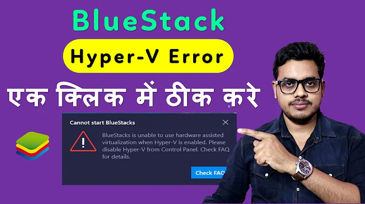 How to disable hyper v in windows 10 for bluestacks | How to fix bluestacks hyper-v