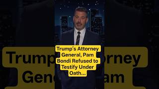 Trump’s Attorney General, Pam Bondi Refused to Testify Under Oath… #usa #kimmel