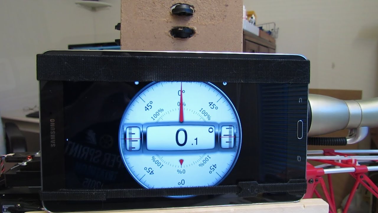 Helicopter Blade Pitch Adjustment Using an Android Inclinometer App