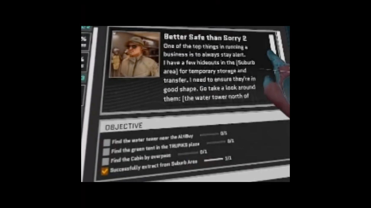 Better Safe Then Sorry 2 Task Guide Contractors Exfil