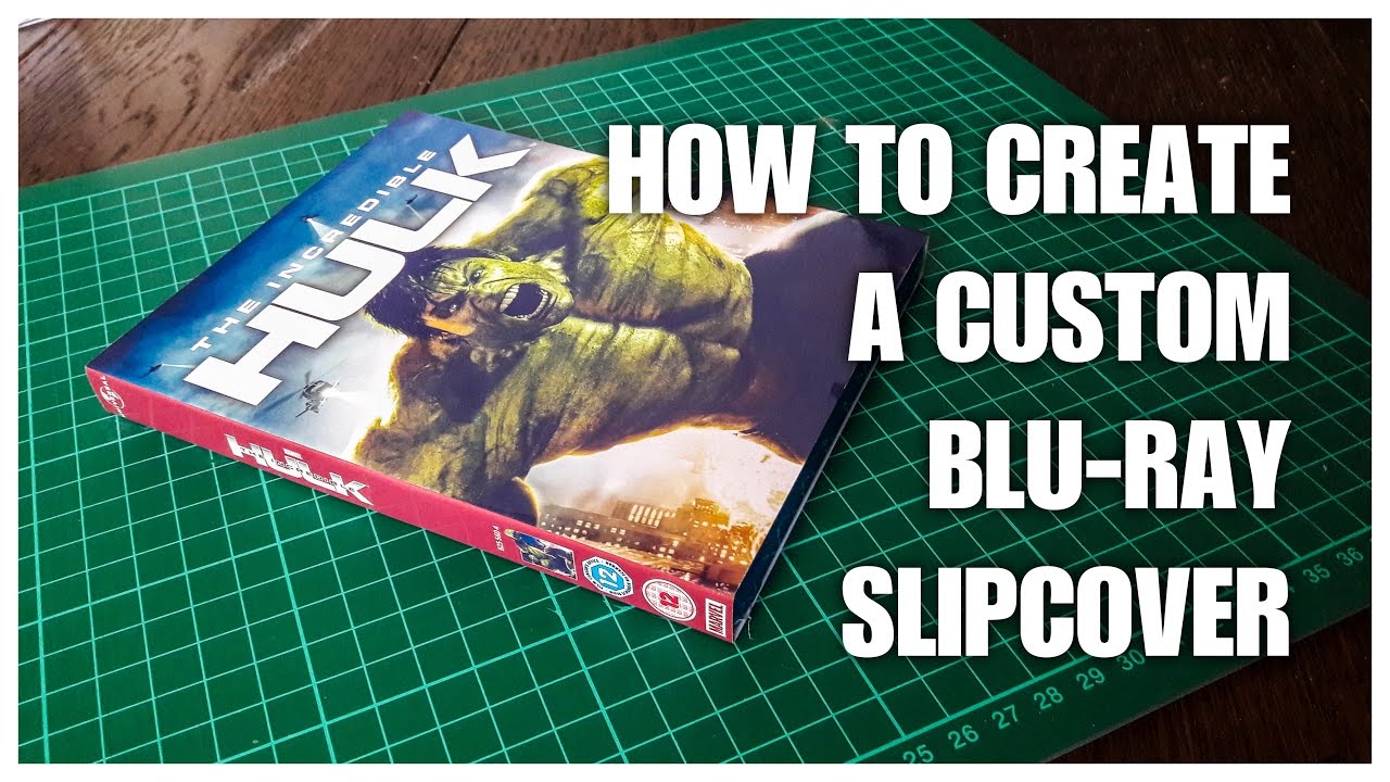 How to Create and Print a Custom Bluray Slipcover Tutorial [INDEPTH