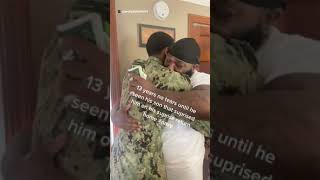 Dad gets emotional homecoming surprise from Navy son returning home from deployment
