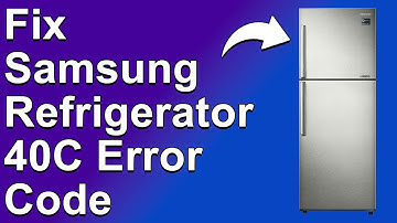 How To Fix The Samsung Refrigerator 40C Error Code - Meaning, Causes, & Solutions (Easy Fix!)
