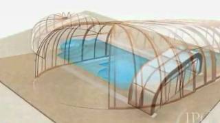 Retractable Swimming Pool Enclosure Design Animation