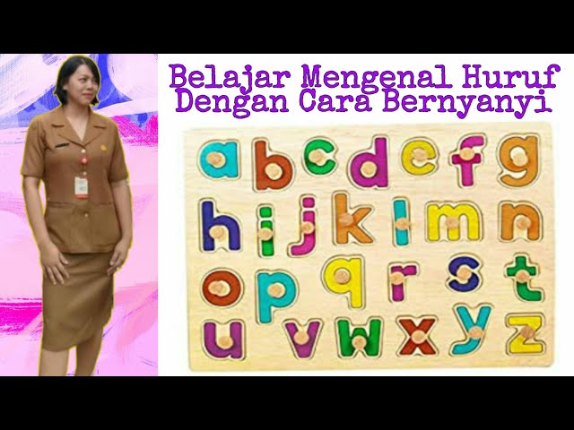 Belajar Mengenal Huruf Dengan Cara Bernyanyi Bersama Bu Nonik #short class=