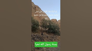 تلاوة خاشعة لقول الله تعالى: لو أنزلنا هذا القرآن على جبل 📖✨