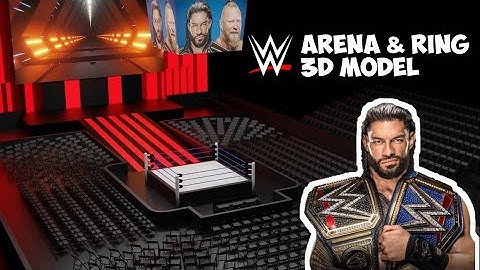 WWE Arena and Ring 3d model || Short Animation || Created in Blender 3d