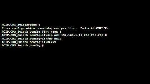 Setting an IP address and Default Gateway on a Cisco Switch    From our Free Tutorial website