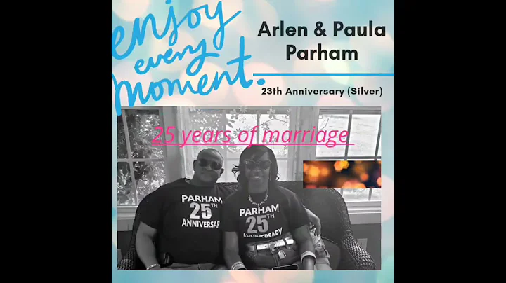 25 years of marriage silver Pastor A.K& Paula Parham
