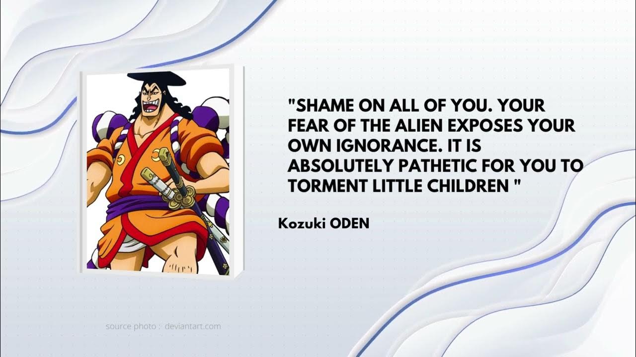 Who is Kozuki Oden in One Piece?