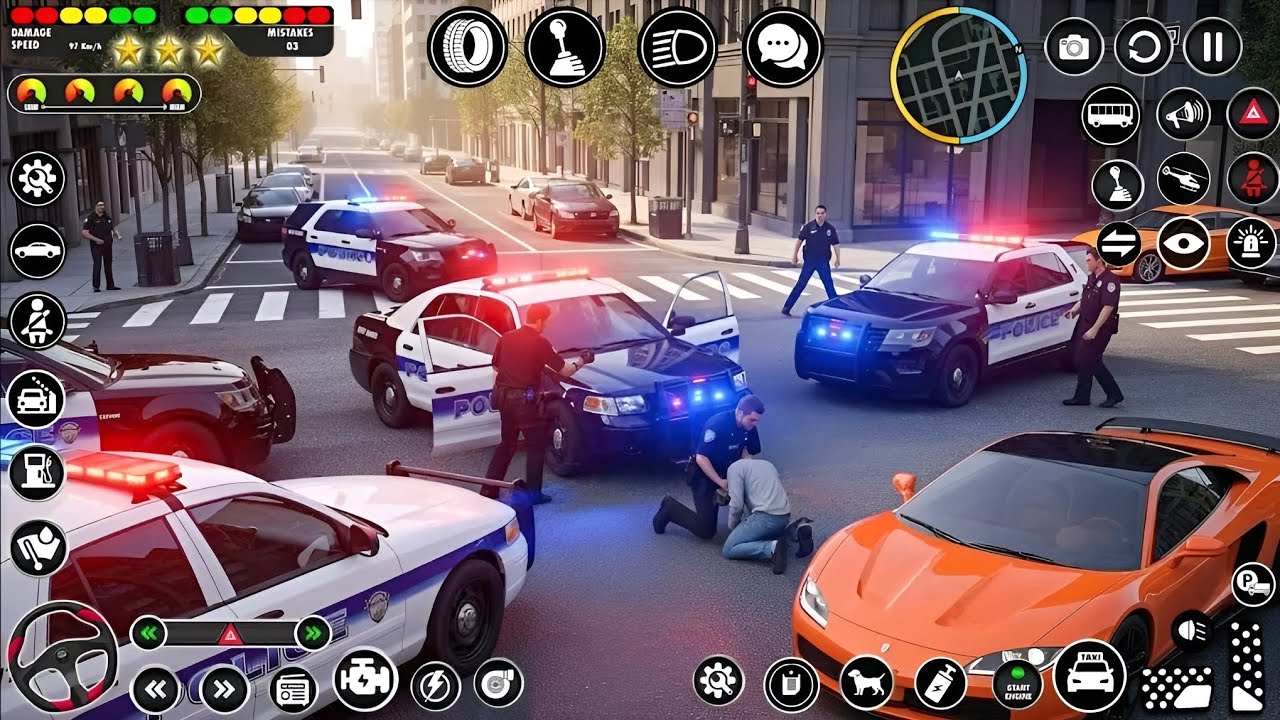 Police Car Chase Simulator 3D Game - Real Cop Cars Driving Simulator 2026 - Android GamePlay