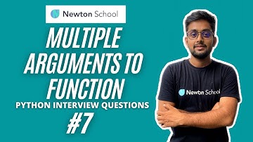 (HIndi) Multiple Arguments in Function | Python Interview Questions - Part 7 |  Newton School