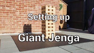 Giant Jenga Set Up - Tiger Events
