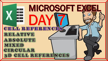 MICROSFT EXCEL DAY 7|| CELL REFERENCES|| RELATIVE|| ABSOLUTE|| MIXED|| CIRCULAR|| 3D