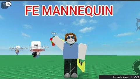 FE MANNEQUIN SCRIPT played at Roblox FENCING game - see script link on comments