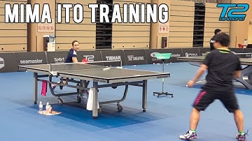 Mima Ito Training | Seamaster T2 Diamond 2019 Singapore
