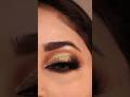 Golden cut crease eye makeup tutorial #cutcrease #eyemakeup #makeup tutorial for#bridelmakup#makeup