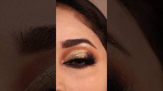 Golden cut crease eye makeup tutorial #cutcrease #eyemakeup #makeup tutorial for#bridelmakup#makeup