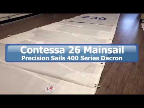 Contessa 26 Mainsail   Precision Sails 400 Series Dacron