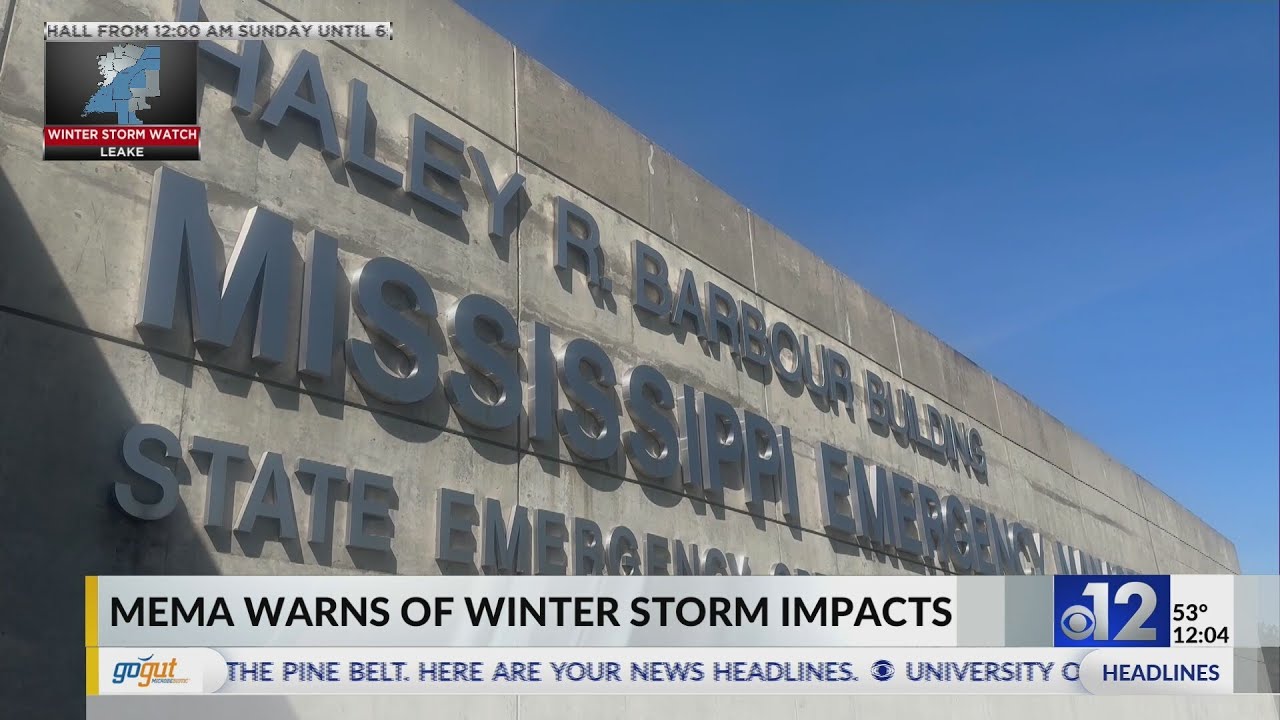 MEMA urges caution as winter storm approaches - YouTube
