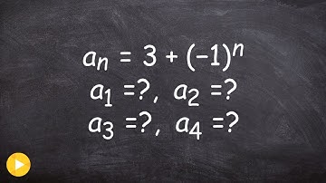 How to find the first four terms of a sequence