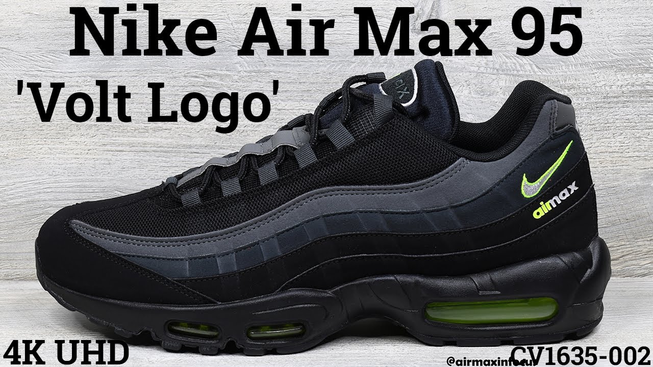 black and volt air max 95