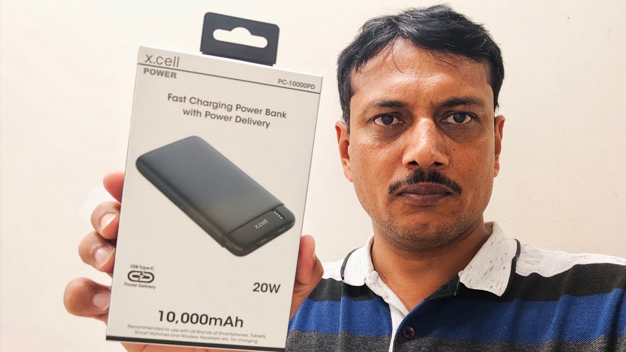 XCELL Fast Charging Power Bank 20W 10000mah Type C Review YouTube