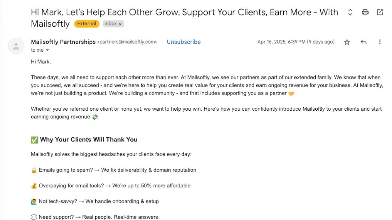 An Excellent Example of How to Write Affiliate-Partner Emails - YouTube