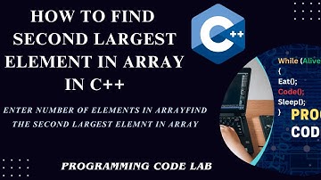 C++ Program To Find Second Largest Element in Array #cpp #array #cppprogramming #youtube #fyp