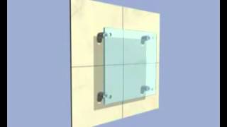 18mm(W) - Brass - Lockable Sign Standoffs / Sign Fixing