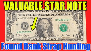 RARE Star Note w/ Only 640,000 Print Found + Fancy Serial Numbers - $1 Bank Strap Hunt