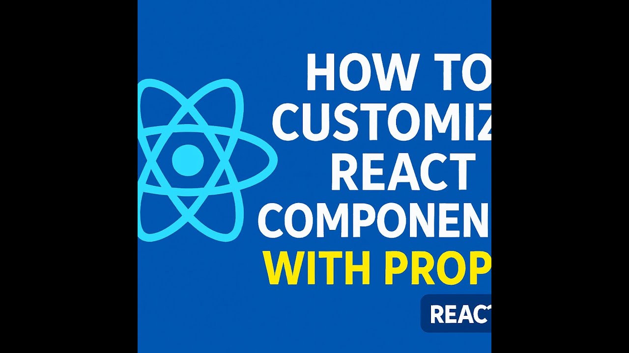 How To Create Custom Components with React - YouTube