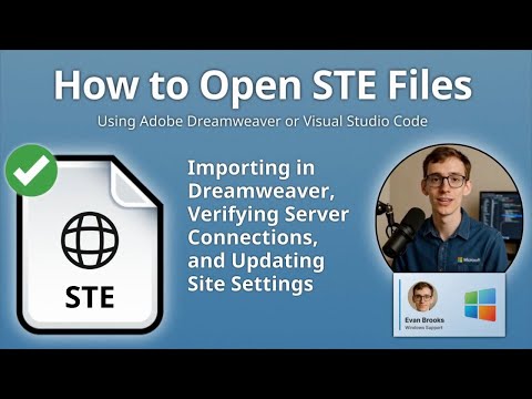 STE Files: How to Import Dreamweaver Site Definitions