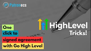 No More Manual Agreements Send Purchase Contracts In Seconds Ghl Tips Patronecs