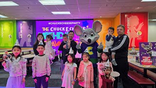 Celebrating Max's Birthday at Chuck E. Cheese Fairfax