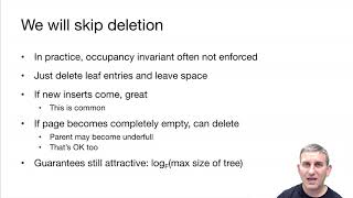 Lecture 6 Part 8 B+ Tree Deletion