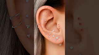Beautiful Ear Stack Ideas 2026 ✨ Trendy Ear Piercings &amp; Earrings Inspo #shorts