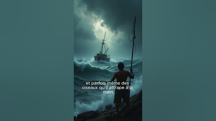 IL A SURVECU 76 JOURS EN MER , AVEC JUST UN  HARPON