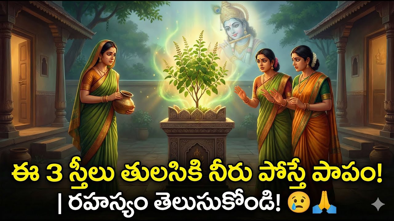 ఈ 3 స్త్రీలు తులసికి నీరు పోస్తే పాపం! 😢🙏