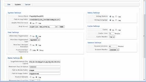Joomla Global Configuration, Screencast #2