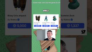 Roblox dropped 3 summer items — Bloxy Cola Jetpack, Pool Party Tentacles, and Summer Duck.