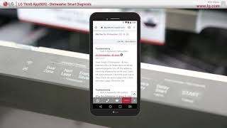LG ThinQ App WiFi: Dishwasher Smart Diagnosis