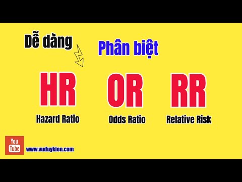 Video Dễ dàng phân biệt HR OR RR | Hazard Ratio | Odds Ratio... - youtube