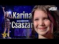 Românii au talent 2021: Karina Csaszar, moment impresionant de musical! "The Greatest Star"