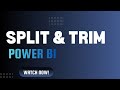 1.2 Text Functions in Power BI (Power Query) | How to split and Trim