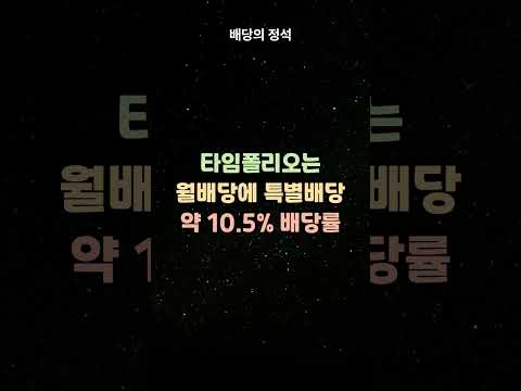 💰Timefolio KOREA플러스배당엑티브