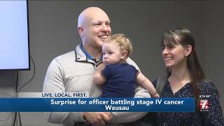 Details #Wausau #police #officer awarded year of living expenses from charity while going through tough time News
