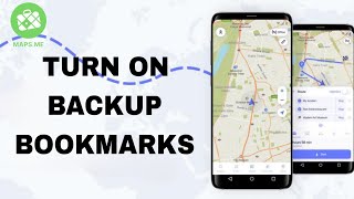 How To Turn On Backup Bookmarks On Maps.Me App